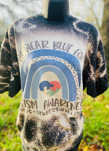 AUTISM AWARENESS BLEACHED T