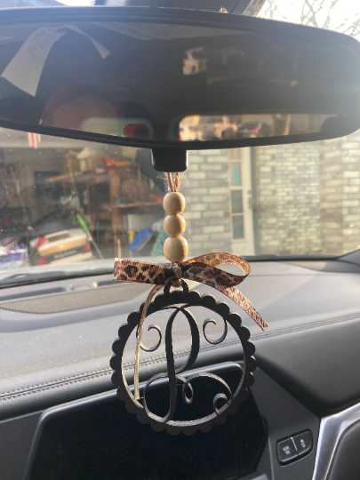 Rear view hot sale mirror monogram
