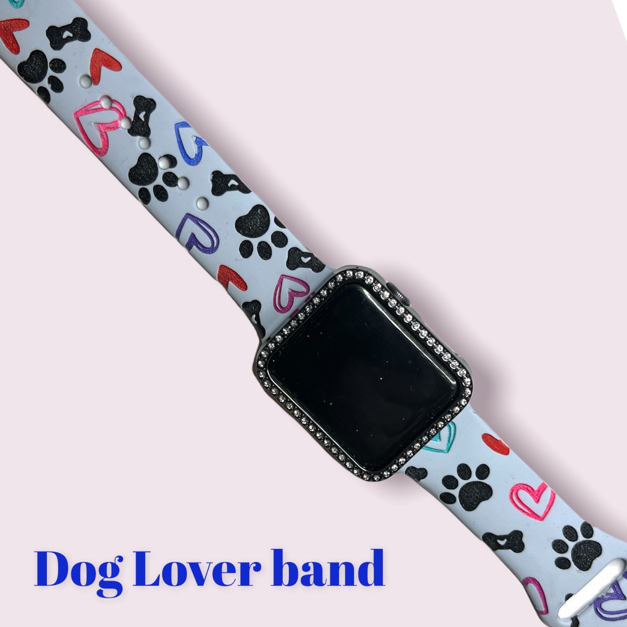 Dog Lovers band, laser engraved smartwatch band, samsung galaxy, Fitbit versa 2, Fitbit Versa 3,gift for woman
