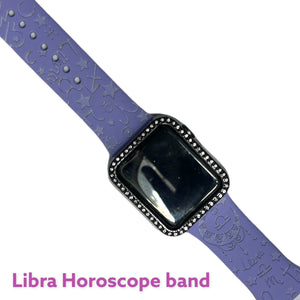 Libra engraved watchband, smartwatch 38,40,41,42,44,45mm, Samsung, Fitbit versa 2 , Fitbit versa 3, horoscope, astrology, cosmic sign